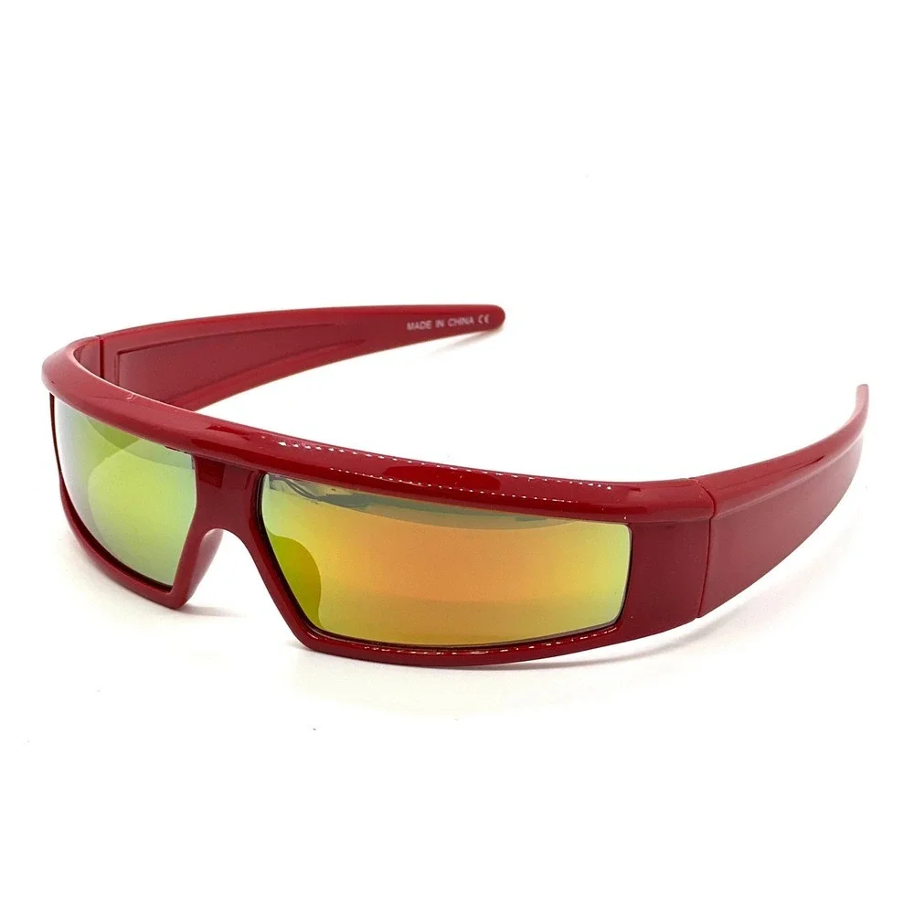Women Sunglasses Red Frame Fashion Designer Running Wrap Around Square‎ Shades